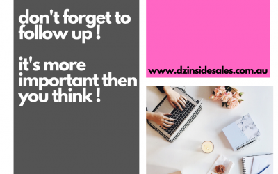 Don’t forget to follow up! It’s more important than you think!